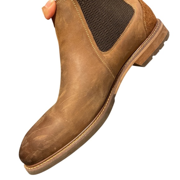 Florsheim Dark Brown Leather Ankle Boots main image 4